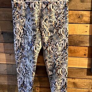 Snakeskin Print Leggings